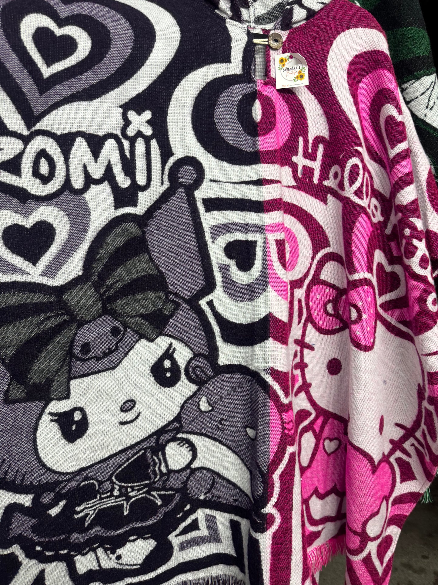 Hello Kitty & Kurumi  Alpaca Poncho