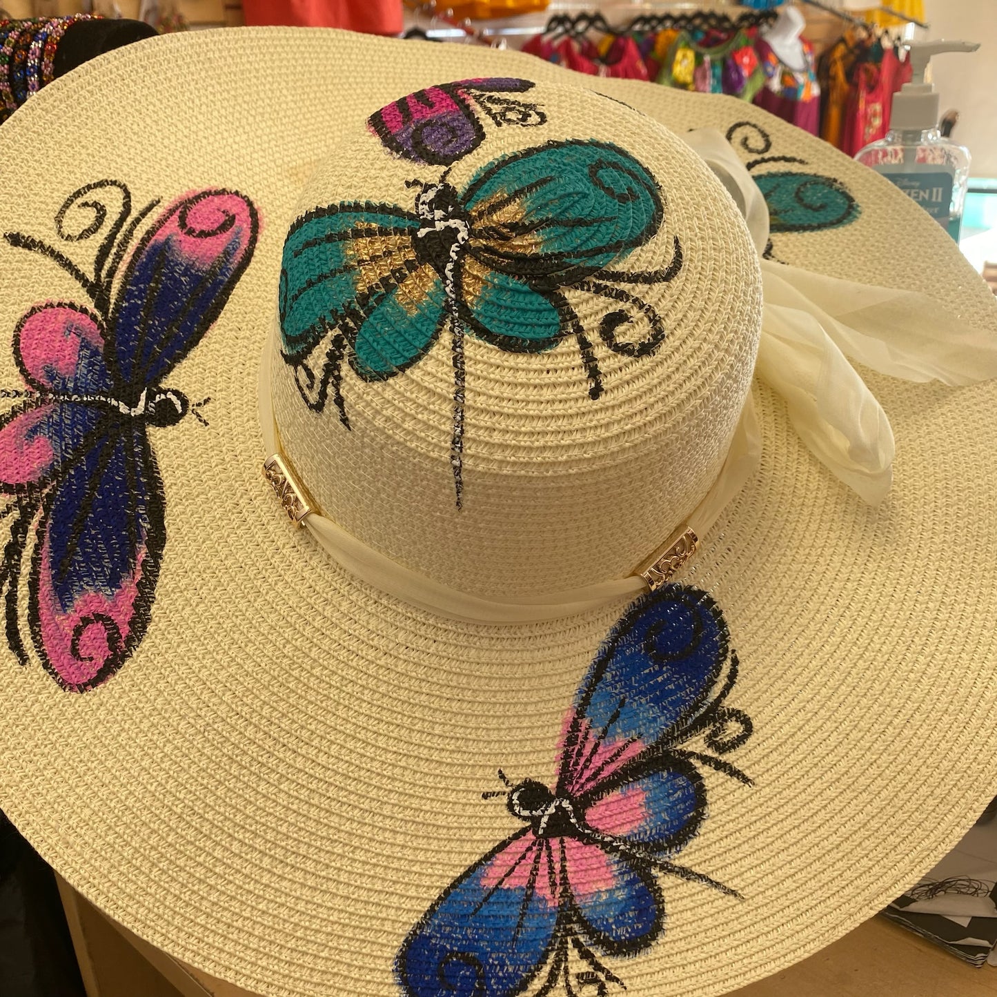 Hand painted Beach Hat