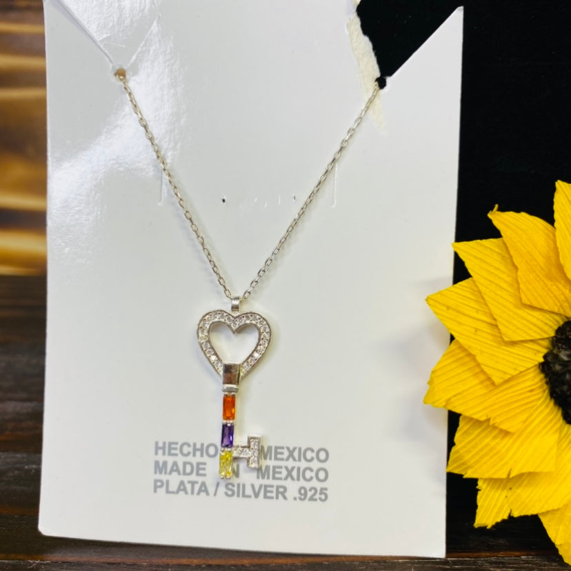 Silver Lock with a key